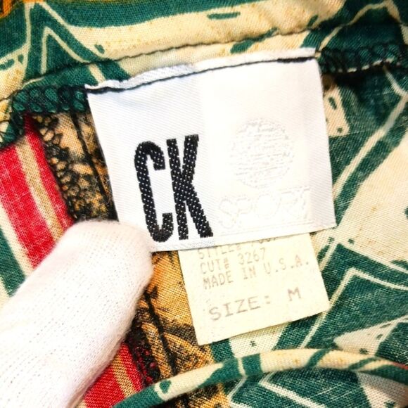 Calvin Klein Boho Maxi Dress Multi-Colored Tribal Geometric Print. Womans Medium - Picture 2 of 12